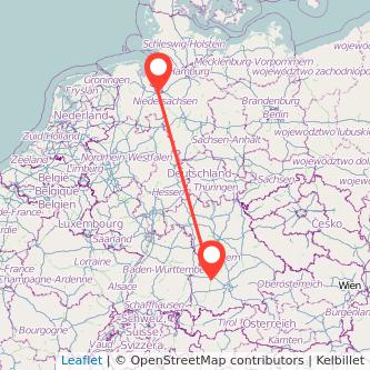 Bremen Augsburg Mitfahrgelegenheit Karte