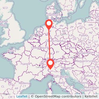 Bremen Mailand Mitfahrgelegenheit Karte