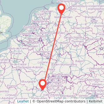 Bremen Genf Mitfahrgelegenheit Karte