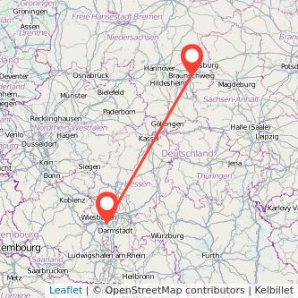 Braunschweig Rüsselsheim Mitfahrgelegenheit Karte