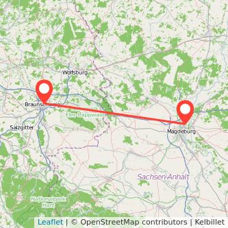 Braunschweig Magdeburg Bahn Karte
