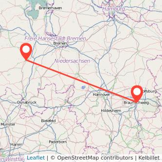 Braunschweig Cloppenburg Mitfahrgelegenheit Karte