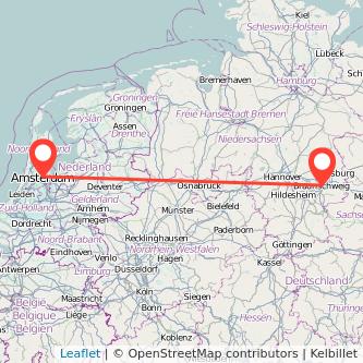 Braunschweig Amsterdam Mitfahrgelegenheit Karte
