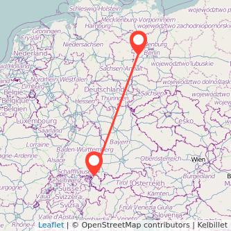 Brandenburg an der Havel Bregenz Mitfahrgelegenheit Karte