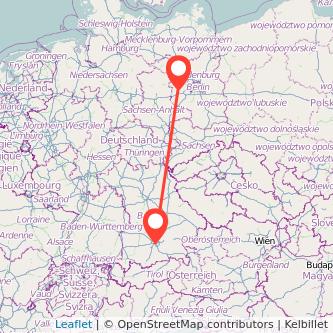 Brandenburg an der Havel München Bahn Karte