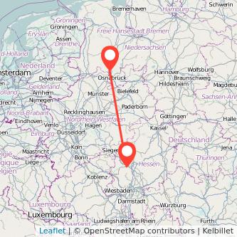 Bramsche Wetzlar Mitfahrgelegenheit Karte