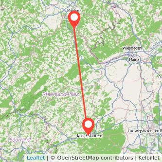 Boppard Kaiserslautern Bahn Karte