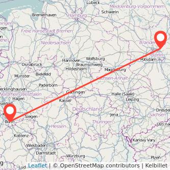 Bonn Bernau bei Berlin Mitfahrgelegenheit Karte