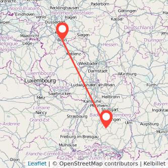 Bonn Albstadt Mitfahrgelegenheit Karte