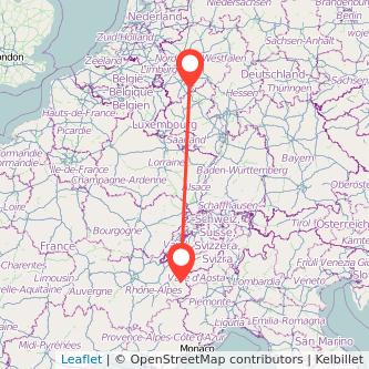 Bonn Bourg Saint Maurice - Les Arcs Bahn Karte