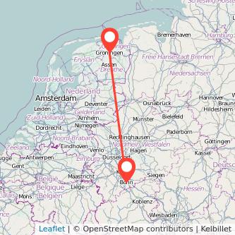 Bonn Groningen Mitfahrgelegenheit Karte
