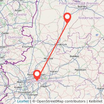 Bochum Vechta Mitfahrgelegenheit Karte