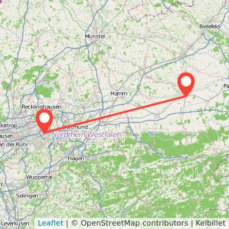 Bochum Lippstadt Mitfahrgelegenheit Karte