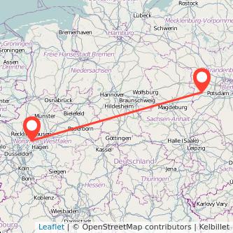 Bochum Brandenburg an der Havel Bahn Karte