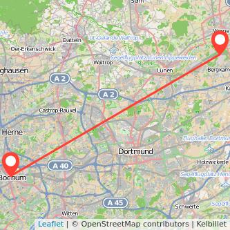 Bochum Bergkamen Mitfahrgelegenheit Karte