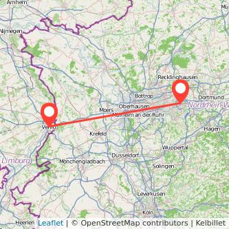 Bochum Venlo Mitfahrgelegenheit Karte