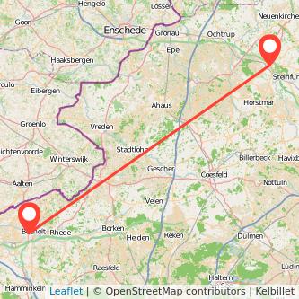 Bocholt Steinfurt Mitfahrgelegenheit Karte