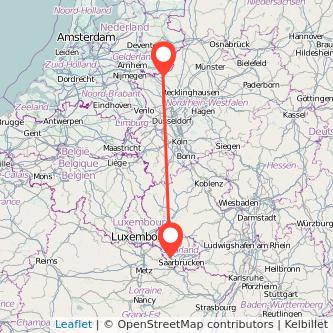 Bocholt Saarlouis Mitfahrgelegenheit Karte