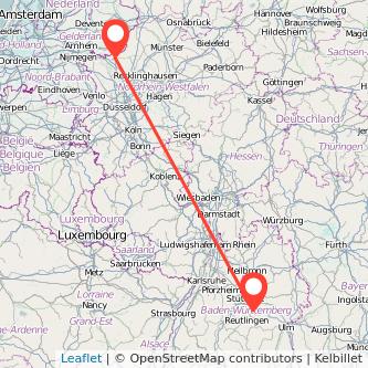 Bocholt Nürtingen Mitfahrgelegenheit Karte