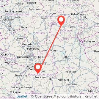 Böblingen Gotha Mitfahrgelegenheit Karte