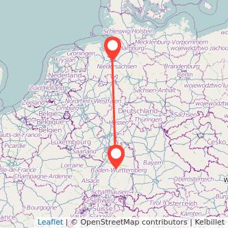 Böblingen Bremen Mitfahrgelegenheit Karte