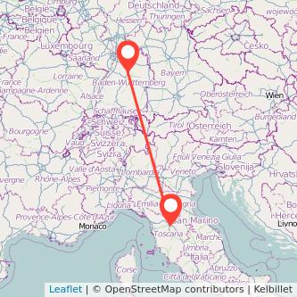Bietigheim-Bissingen Florenz Mitfahrgelegenheit Karte