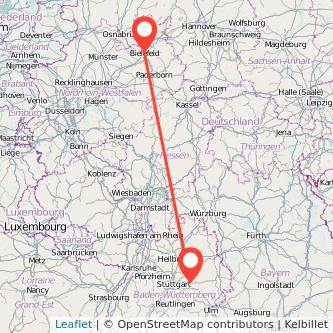 Bielefeld Schorndorf Mitfahrgelegenheit Karte