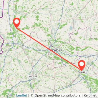 Bielefeld Lingen Mitfahrgelegenheit Karte