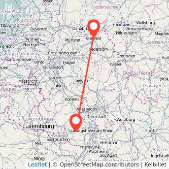 Bielefeld Kaiserslautern Mitfahrgelegenheit Karte