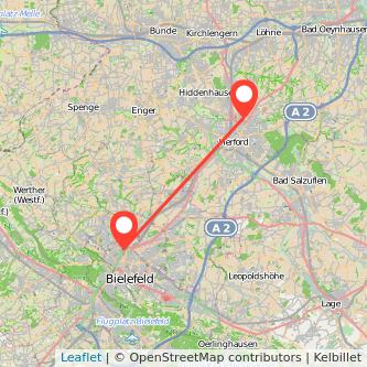 Bielefeld Herford Mitfahrgelegenheit Karte