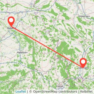 Bielefeld Göttingen Mitfahrgelegenheit Karte