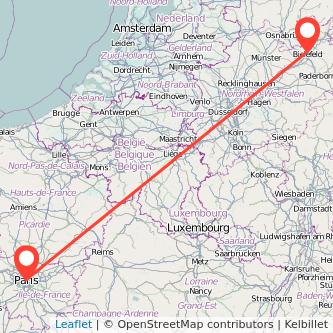 Bielefeld Paris Mitfahrgelegenheit Karte