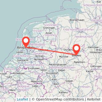 Bielefeld Amsterdam Mitfahrgelegenheit Karte