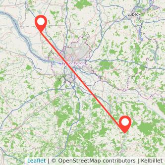 Bad Bevensen Elmshorn Bahn Karte