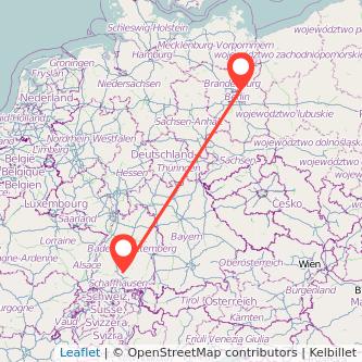 Bernau bei Berlin Tuttlingen Mitfahrgelegenheit Karte
