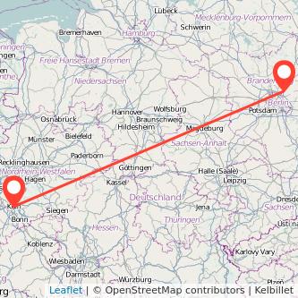 Bernau bei Berlin Köln Mitfahrgelegenheit Karte