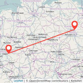 Bernau bei Berlin Hemer Mitfahrgelegenheit Karte