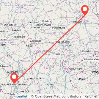 Bernau bei Berlin Frankenthal Mitfahrgelegenheit Karte