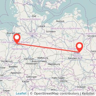 Bernau bei Berlin Bremen Mitfahrgelegenheit Karte