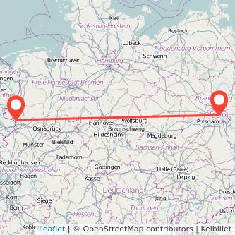 Berlin Nordhorn Mitfahrgelegenheit Karte