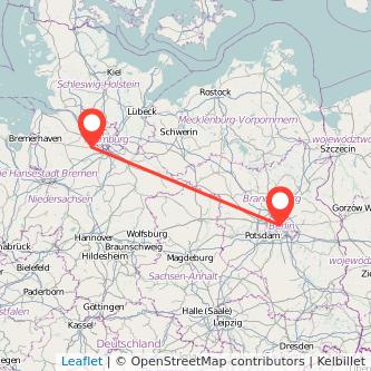 Berlin Buxtehude Mitfahrgelegenheit Karte