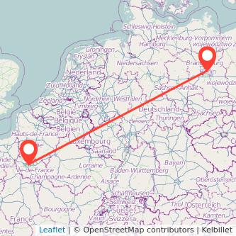 Berlin Paris Mitfahrgelegenheit Karte