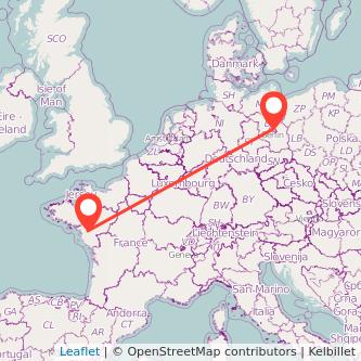 Berlin Nantes bus map