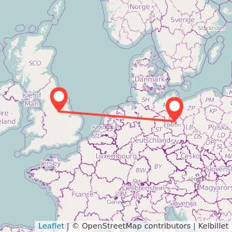 Berlin Worksop train map