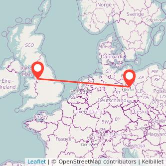 Berlin Widnes train map