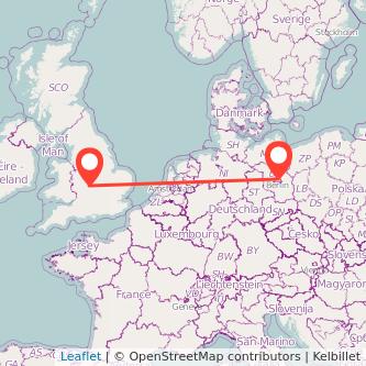 Berlin Stratford-upon-Avon train map