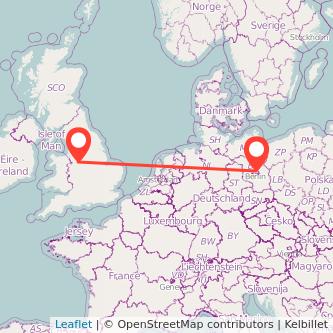 Berlin Stoke-on-Trent train map