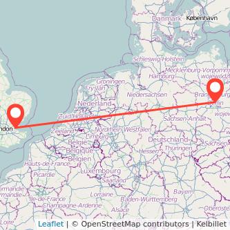 Berlin Southend-on-Sea train map