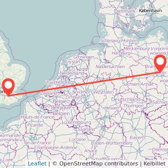 Berlin Sevenoaks train map