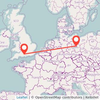 Berlin Salisbury train map